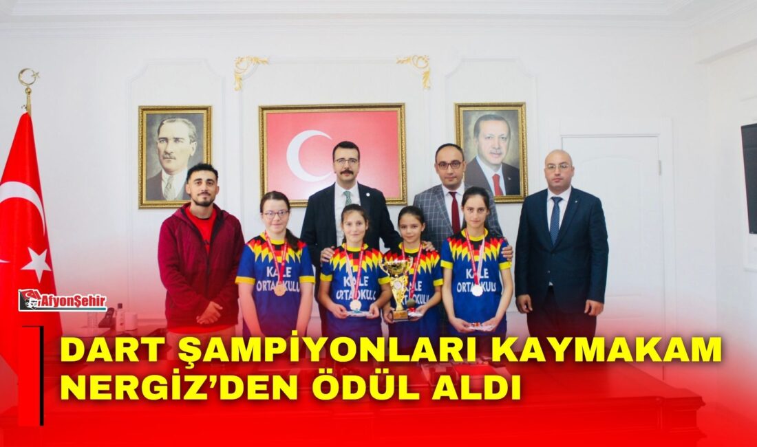 Okul Sporları Yıldız Kızlar Dart Turnuvası’nda Afyonkarahisar il şampiyonu olan