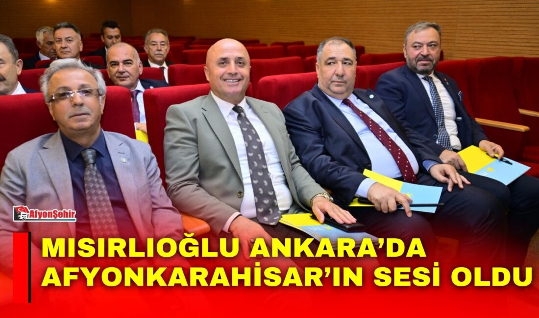 Mısırlıoğlu Ankara’da Afyonkarahisar’ın sesi oldu İYİ Parti Afyonkarahisar İl Başkanı Muhammet Mısırlıoğlu, Genel Başkan Müsavat