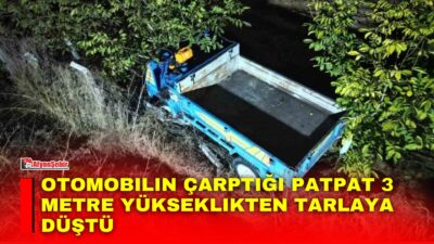 Afyonkarahisar’da patpat diye tabir edilen tarım aracıyla otomobilin çarpışması sonucu
