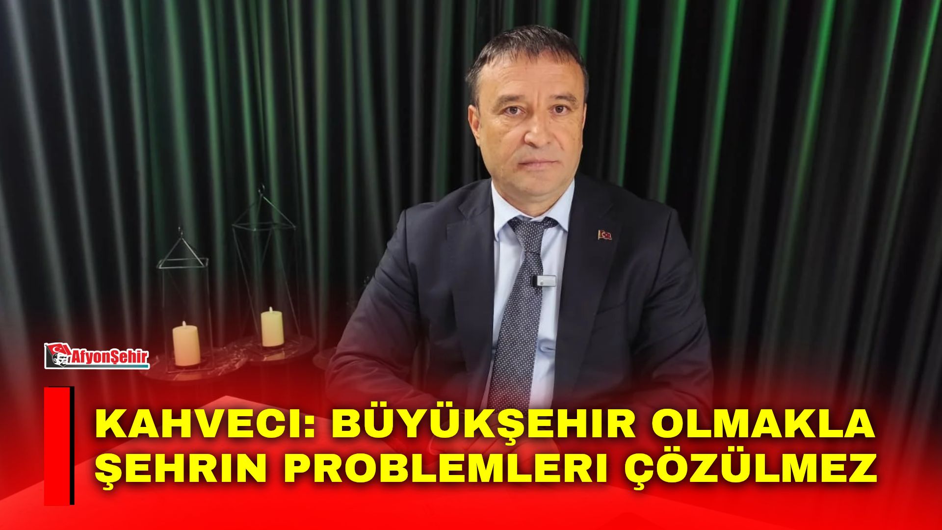 MHP Afyonkarahisar İl Başkanı Ahmet Kahveci, Afyonşehir’de Kemal Baykara’nın sunduğu