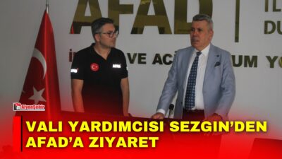 Afyonkarahisar Vali Yardımcısı Yalçın Sezgin, Afet ve Acil Durum Yönetimi