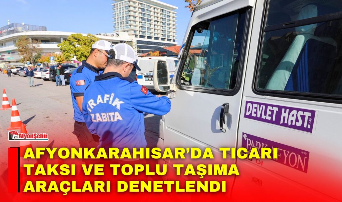 Afyonkarahisar Belediyesi Zabıta Müdürlüğü Trafik Ekipleri, şehir içi yolcu taşımacılığı
