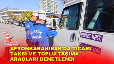 Afyonkarahisar Belediyesi Zabıta Müdürlüğü Trafik Ekipleri, şehir içi yolcu taşımacılığı