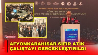 Sıfır Atık Vakfı koordinasyonunda düzenlenen Afyonkarahisar Sıfır Atık Çalıştayı, gerçekleştirildi.
