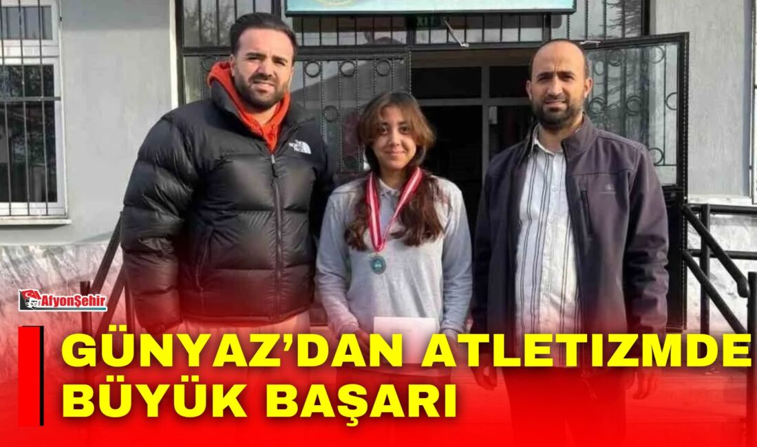 Günyaz’dan atletizmde büyük başarı Afyonkarahisar’ın Bolvadin ilçesinde düzenlenen okullar arası atletizm yarışmaları büyük bir