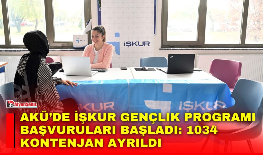 AKÜ’de İŞKUR Gençlik Programı Başvuruları Başladı: 1034 Kontenjan Ayrıldı Afyon Kocatepe Üniversitesi (AKÜ) öğrencileri için İŞKUR Gençlik Programı kapsamında