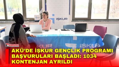 Afyon Kocatepe Üniversitesi (AKÜ) öğrencileri için İŞKUR Gençlik Programı kapsamında