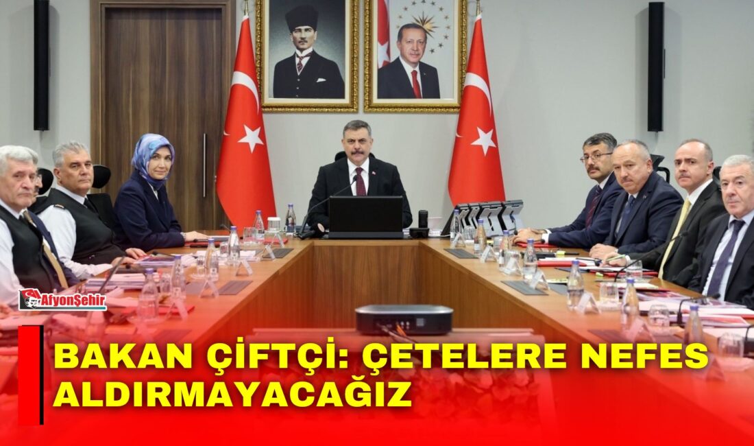 İçişleri Bakanı Mustafa Çiftçi, kaçakçılık, organize suçlar ve mali suçlarla
