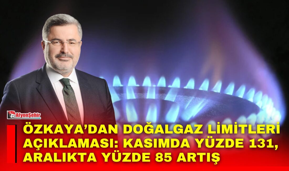 AK Parti Afyonkarahisar Milletvekili Ali Özkaya, Afyonkarahisar’da doğalgaz tüketim limitlerinin