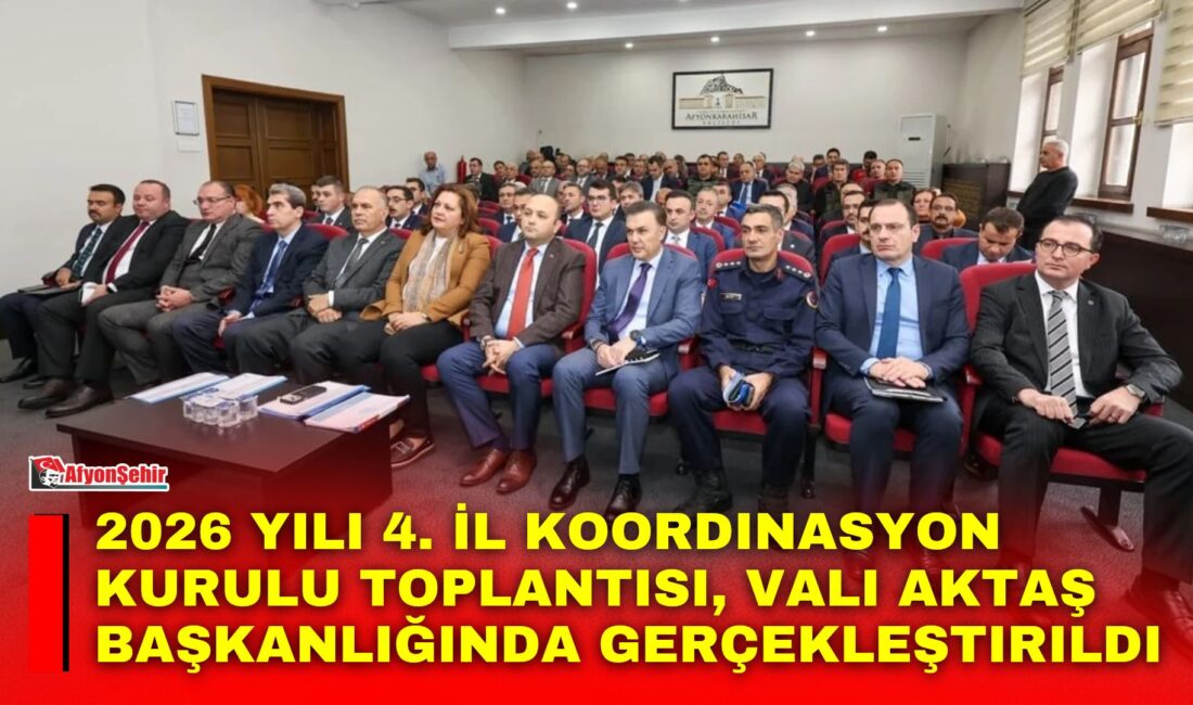 Afyonkarahisar’da kamu yatırımlarının mevcut durumunun değerlendirilmesi, kurumlar arası koordinasyonun güçlendirilmesi