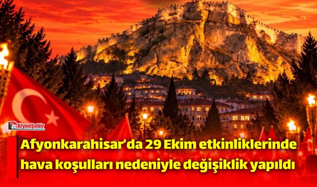 Afyonkarahisar Belediyesi, 29 Ekim Cumhuriyet Bayramı kapsamında düzenlenmesi planlanan etkinliklerde