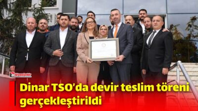 Dinar Ticaret ve Sanayi Odası Yönetim Kurulu Başkanlığına seçilen Mimar