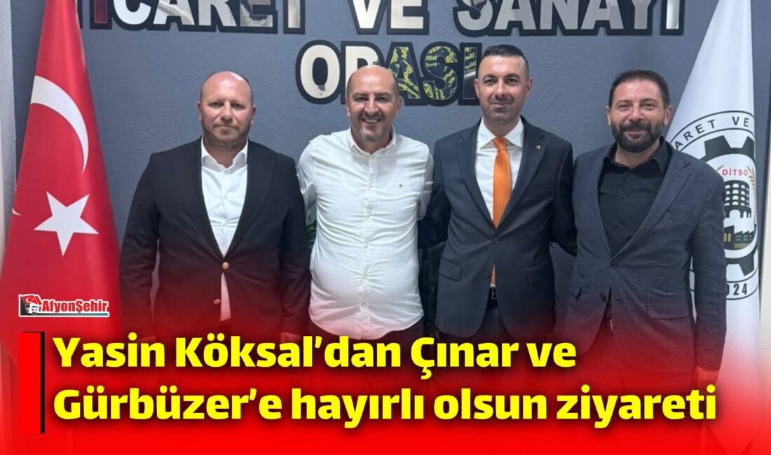 Dinar Ticaret ve Sanayi Odası Başkanlığı seçimlerini kazanan Muratcan Çınar