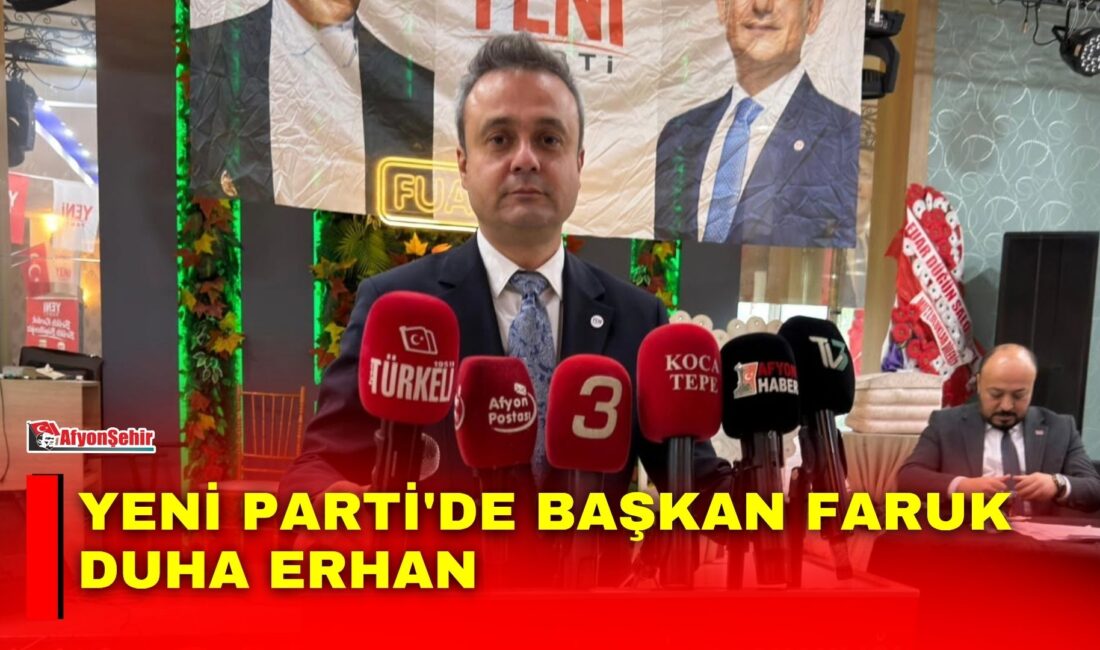Yeni Parti Afyonkarahisar İl Başkanlığı için hafta sonu olağan kongre