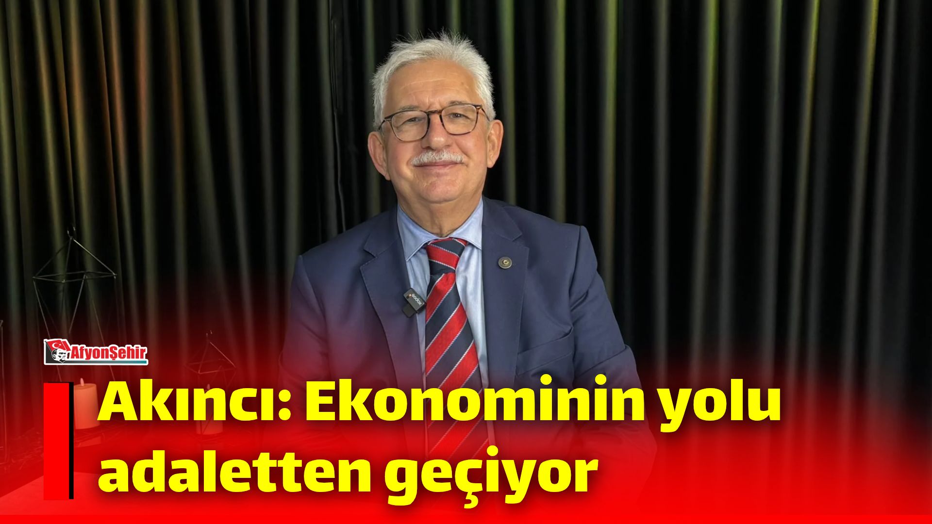 “Yeni Yol” Partisi eski Genel Başkanı Celal Mümtaz Akıncı, Afyonşehir’de