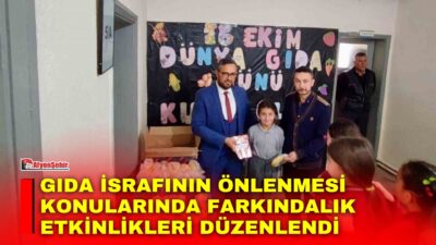 Afyonkarahisar’da 16 Ekim Dünya Gıda Günü dolayısıyla öğrencilere yönelik gıda