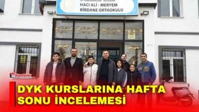 Afyonkarahisar’ın Bolvadin ilçesinde, Destekleme ve Yetiştirme Kurslarında (DYK) yürütülen eğitim