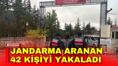 Afyonkarahisar’da jandarma tarafından son bir hafta içerisinde gerçekleştirilen denetimlerden çeşitli