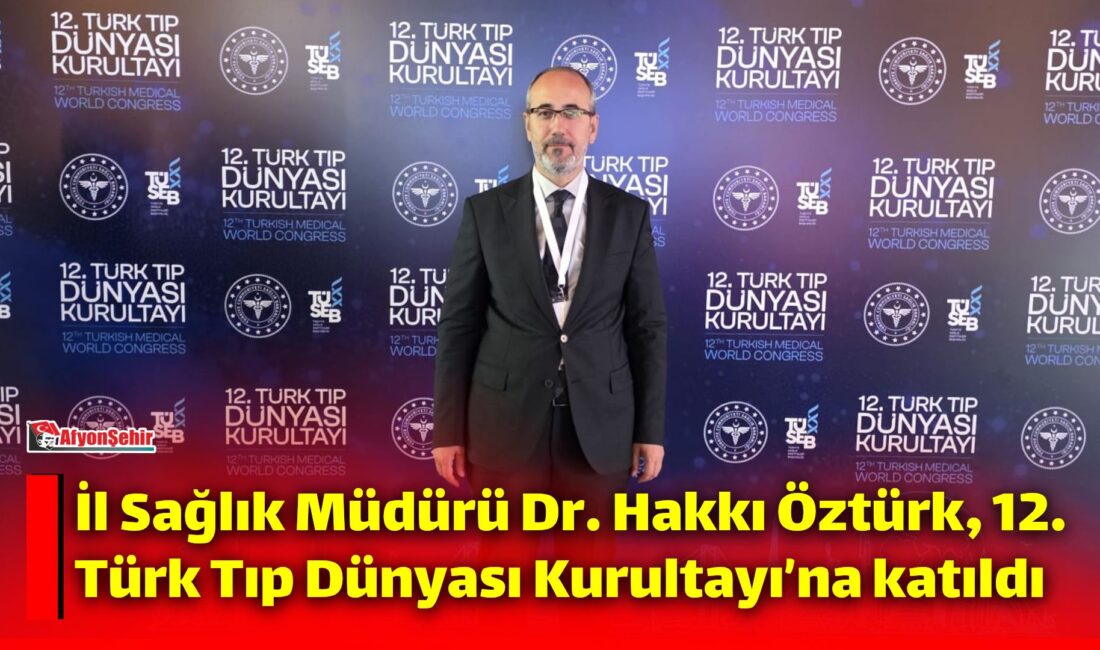 Afyonkarahisar İl Sağlık Müdürü Dr. Hakkı Öztürk, Cumhurbaşkanlığı himayelerinde, Sağlık