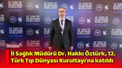 Afyonkarahisar İl Sağlık Müdürü Dr. Hakkı Öztürk, Cumhurbaşkanlığı himayelerinde, Sağlık