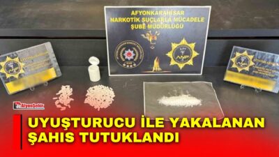 Afyonkarahisar’da şüphe üzerine durdurulan bir otomobilde uyuşturucu madde ile yakalanan