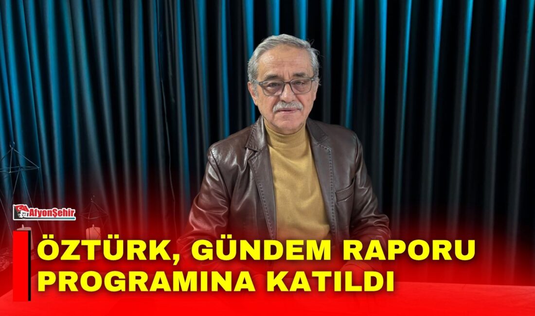 Afyonşehir’de Kemal Baykara’nın hazırlayıp sunduğu “Gündem Raporu” programının konuğu, Yarım