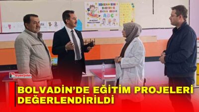 Afyonkarahisar’ın Bolvadin Millî Eğitim Müdürü Mehmet Ali Keleş gerçekleştirdiği okul