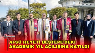 Afyonkarahisar Sağlık Bilimleri Üniversitesi (AFSÜ) heyeti, Cumhurbaşkanı Recep Tayyip Erdoğan’ın