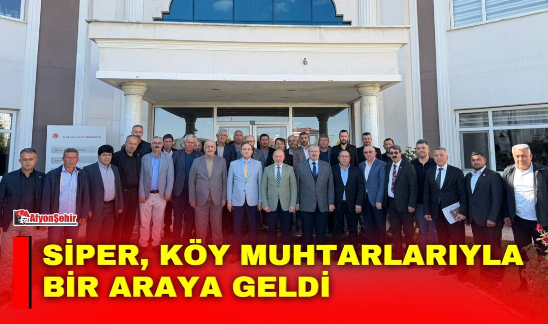 Afyonkarahisar İl Genel Meclisi Başkanı Mehmet Siper, merkez ilçeye bağlı