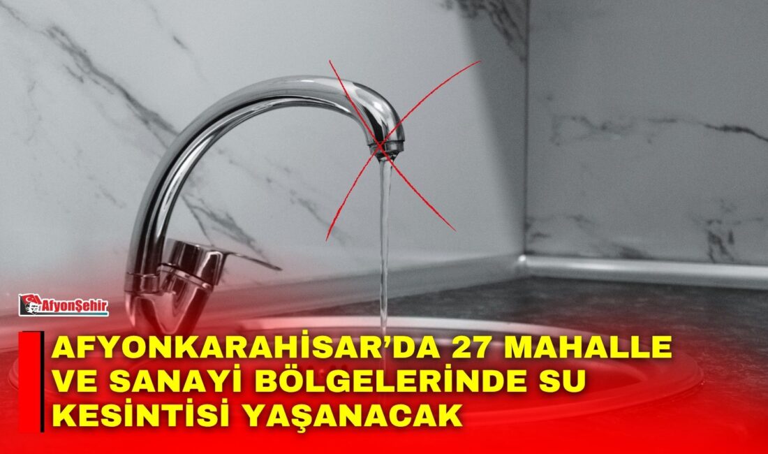 Afyonkarahisar Belediyesi, Fakıpaşa Mahallesi 185. Sokak’ta bulunan 500 milimetrelik ana