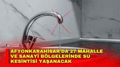Afyonkarahisar Belediyesi, Fakıpaşa Mahallesi 185. Sokak’ta bulunan 500 milimetrelik ana