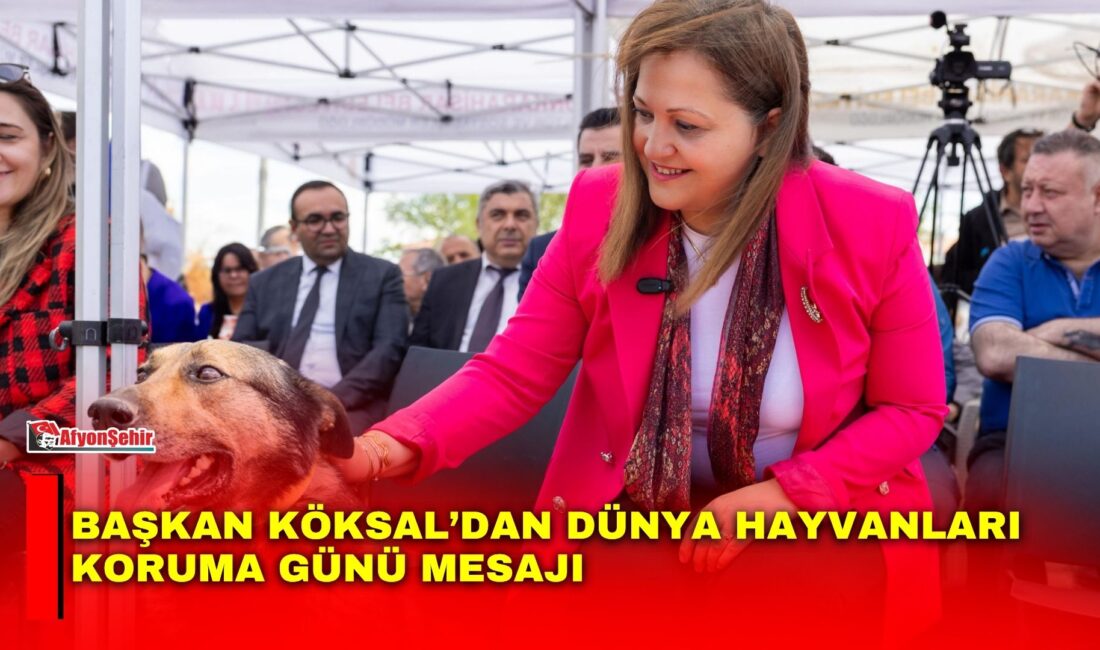Afyonkarahisar Belediye Başkanı Burcu Köksal, 4 Ekim Dünya Hayvanları Koruma