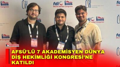 Afyonkarahisar Sağlık Bilimleri Üniversitesi (AFSÜ) Diş Hekimliği Fakültesinden (DHF) yedi