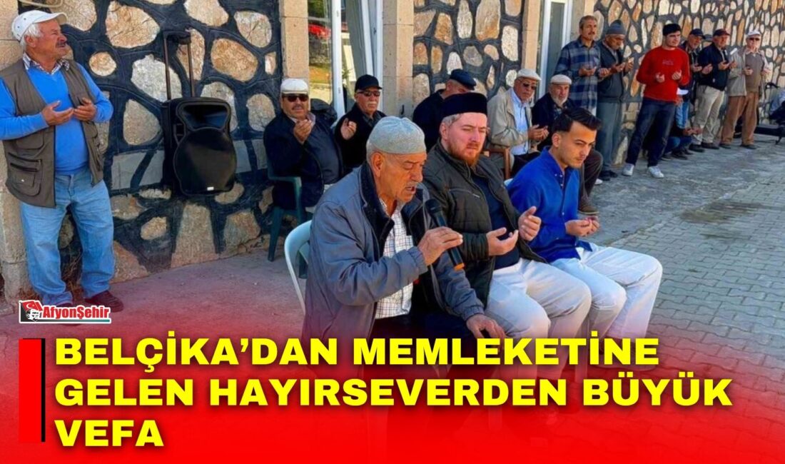 Afyonkarahisar’ın Bolvadin ilçesine bağlı Özburun beldesinde gurbetçi hayırsever Mutlu Kaymak,