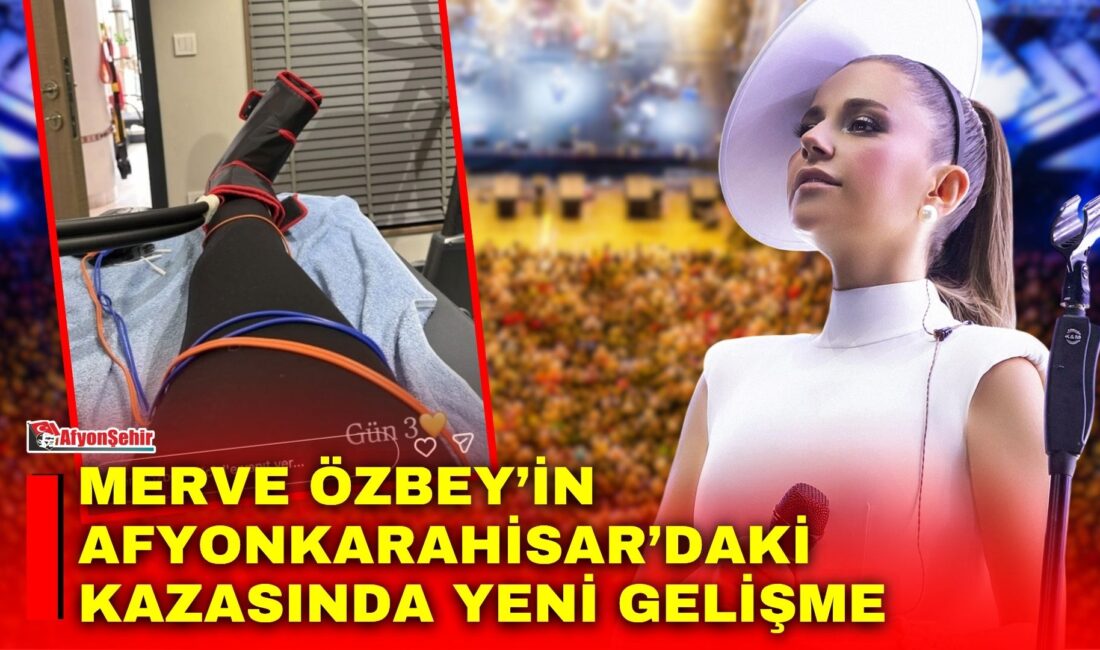 Afyonkarahisar’da verdiği konser sırasında merdivenlerden düşerek ayağından yaralanan ünlü şarkıcı