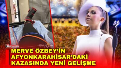 Afyonkarahisar’da verdiği konser sırasında merdivenlerden düşerek ayağından yaralanan ünlü şarkıcı