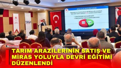 Afyonkarahisar’da Tarım arazilerinin korunması ve bölünmesinin önlenmesi amacıyla düzenlenen "Tarım