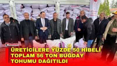 Afyonkarahisar’ın Çay ilçesinde üreticilere yüzde 50 hibeli toplam 56 ton