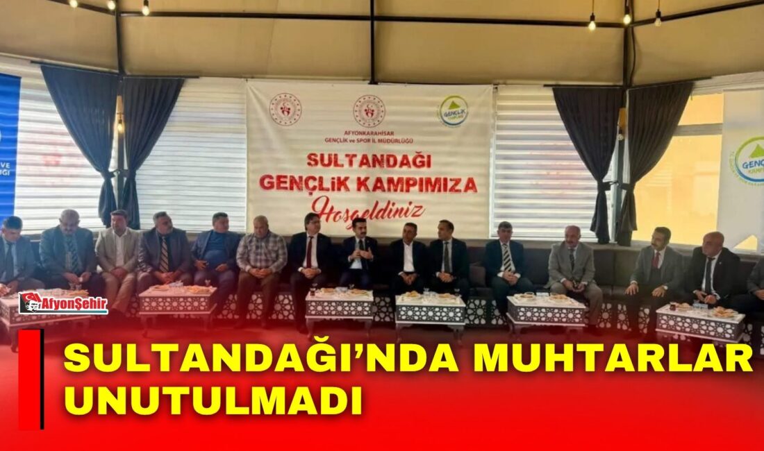 Afyonkarahisar’ın Sultandağı ilçesinde, Muhtarlar Günü vesilesiyle köy ve mahalle muhtarlarına