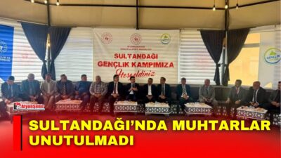 Afyonkarahisar’ın Sultandağı ilçesinde, Muhtarlar Günü vesilesiyle köy ve mahalle muhtarlarına