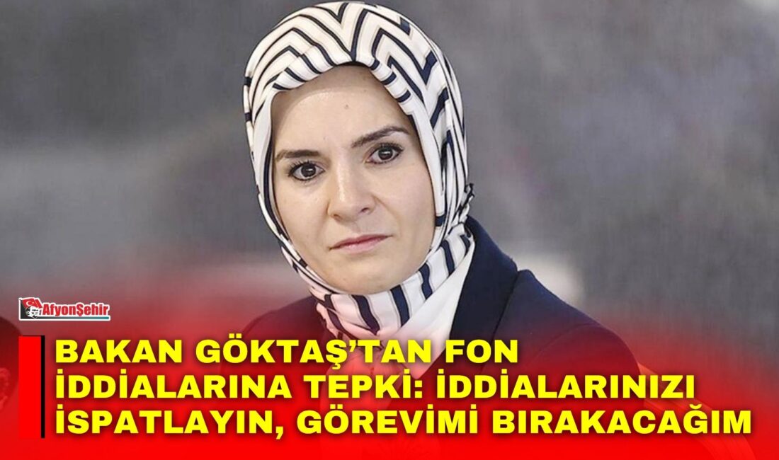 Aile ve Sosyal Hizmetler Bakanı Mahinur Özdemir Göktaş, şahsı ve