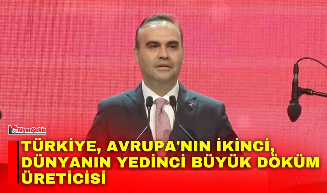 Dünya Döküm Kongresi Etkinliği'nde konuşan Sanayi ve Teknoloji Bakanı Mehmet