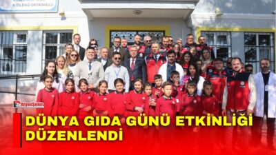 Afyonkarahisar’da Dünya Gıda Günü kapsamında Kızıldağ İlkokulu ve Kızıldağ Ortaokulunda