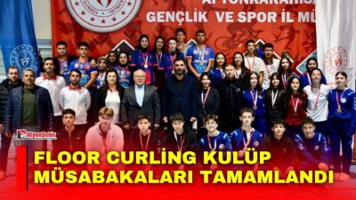 Afyonkarahisar’da Çiğiltepe Spor Salonu’nda düzenlenen Floor Curling Genç Erkekler, Genç