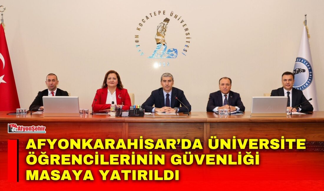 Afyonkarahisar Valisi Dr. Naci Aktaş başkanlığında, 2026-2027 akademik yılında Afyon