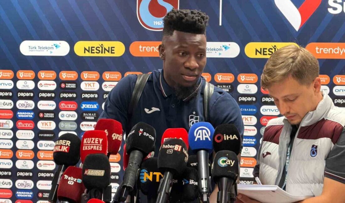 Trabzonspor’un kalecisi Andre Onana, Beşiktaş galibiyetinin ardından takım olarak doğru