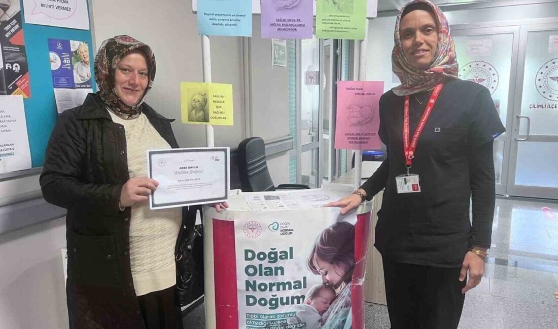 DÜZCE (İHA) – Düzce’de normal doğuma yönelik farkındalığı artırmak amacıyla
