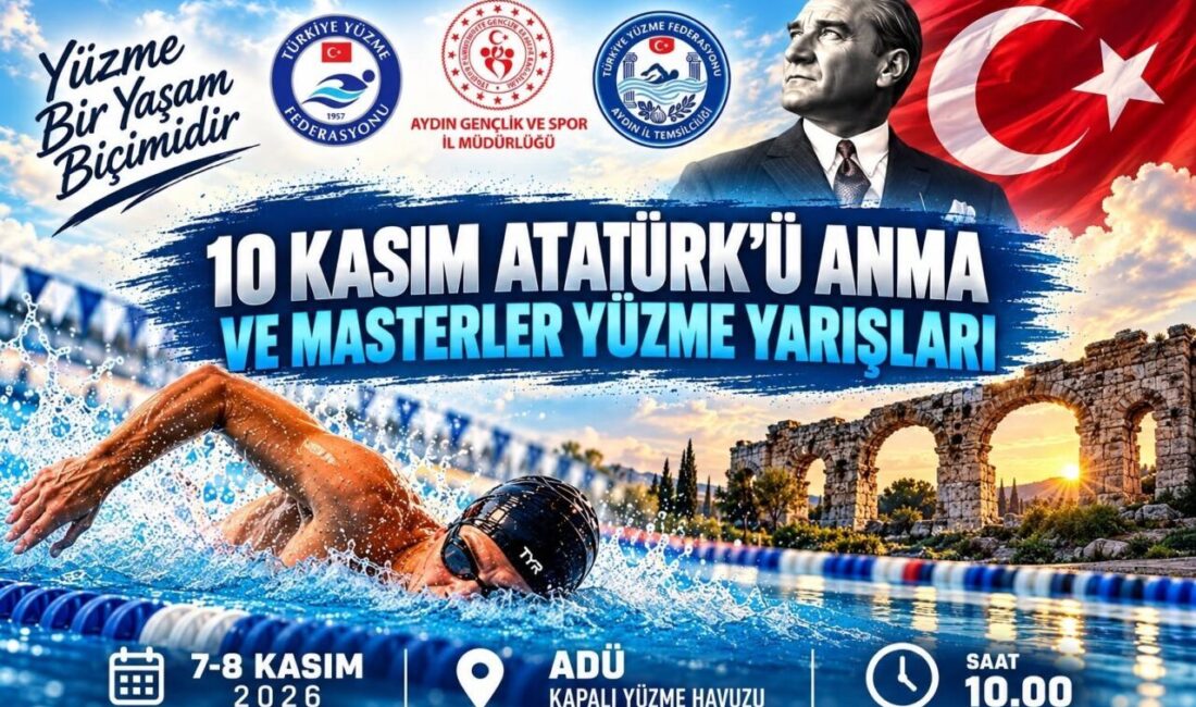 Aydın’da 10 Kasım Atatürk’ü Anma ve Masterler Yüzme Yarışları, 7-8