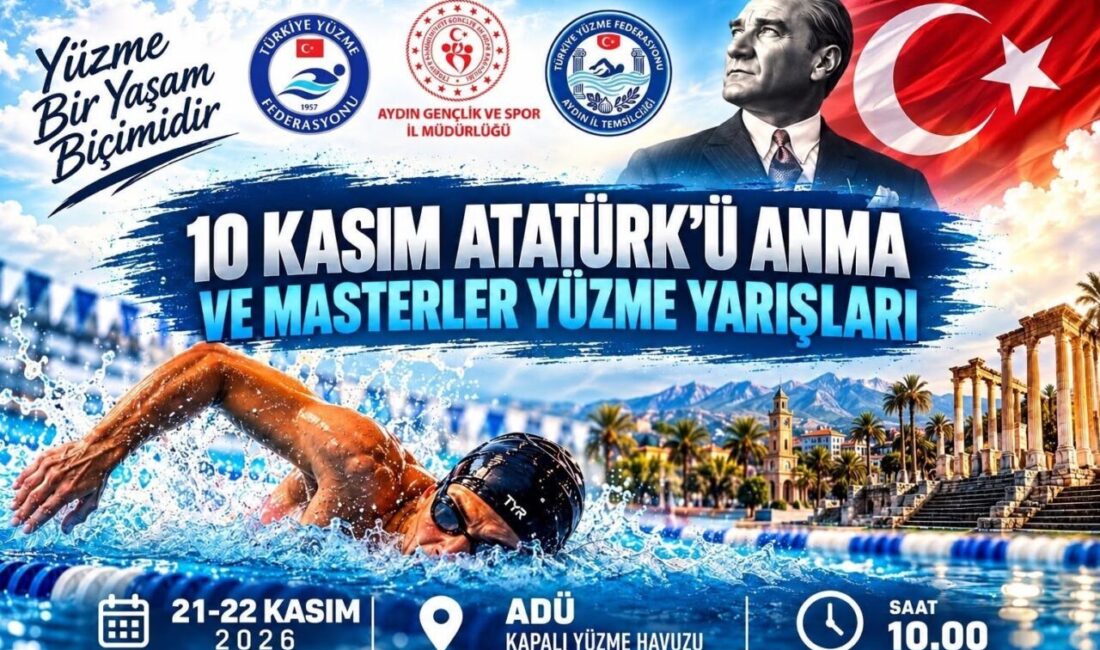 Aydın’da 10 Kasım Atatürk’ü Anma ve Masterler Yüzme Yarışları, 21-22