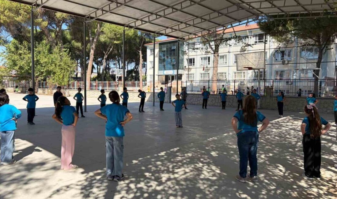 Aydın’da eğitim gören ilkokul öğrencileri, “Spora ilk adım” projesi ile